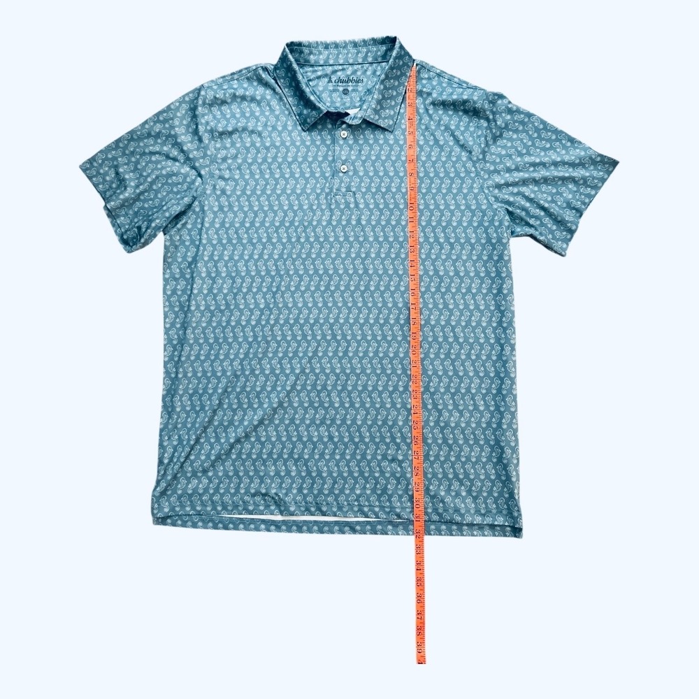 Chubbies Polo Shirt Mens XXL Seahorse Print Golf Performance - Picture 5 of 7